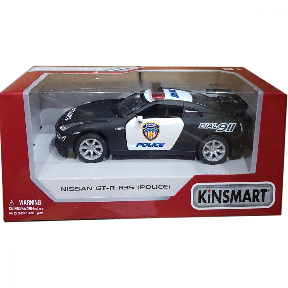 Masinuta metalica de politie Kinsmart, Nissan GT-R R35