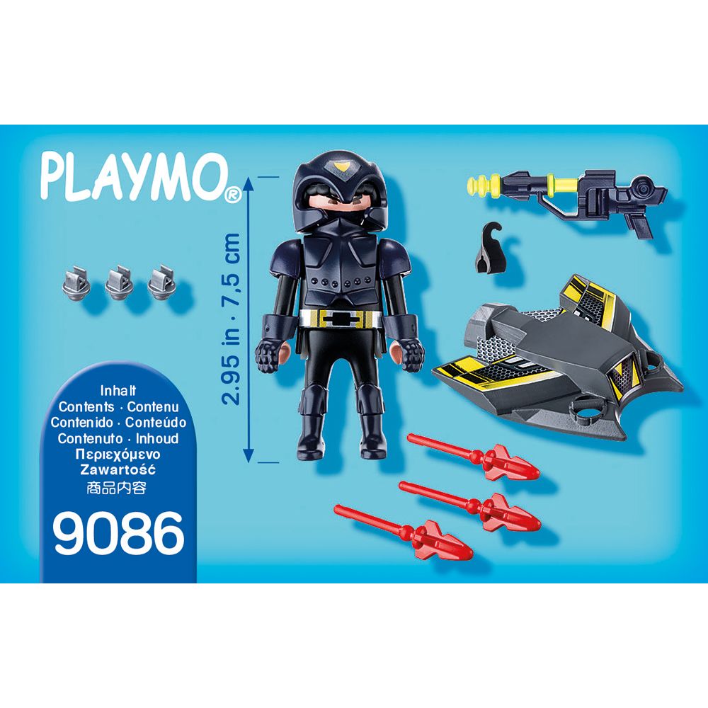 Figurina Playmobil Special Plus - Cavaler cu jet sky zburator (9086)