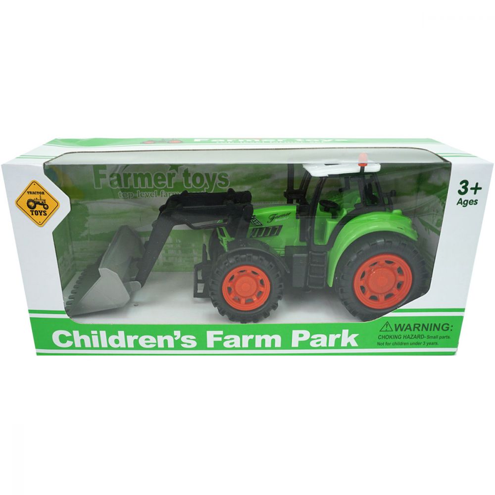 Tractor Farm Unika Toy, Verde, 25 cm