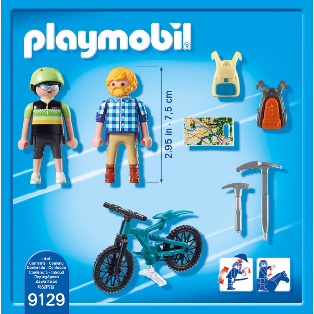 Set figurine Playmobil Action - Biciclist si calator (9129)
