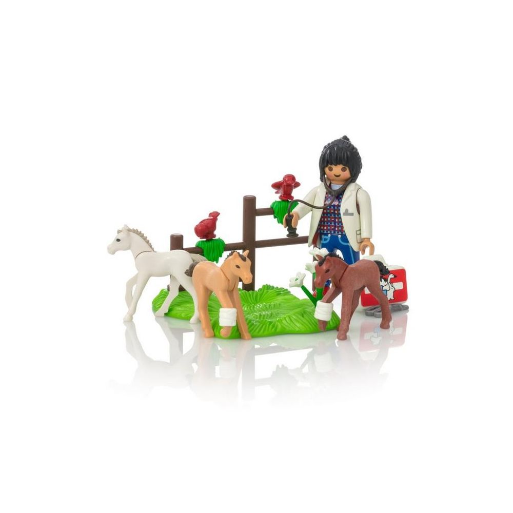 Set Playmobil - Pusculita Ou, Veterinar cu manji (9207)
