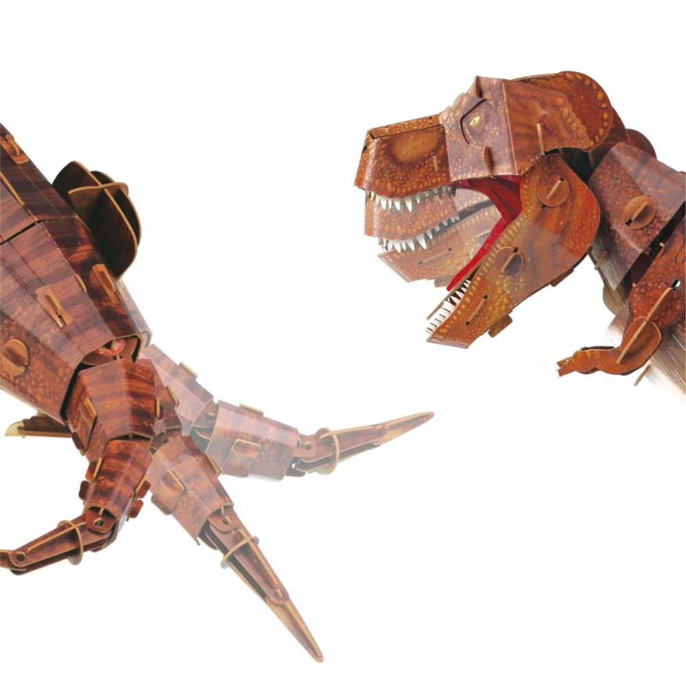 Puzzle 3D reglabil, mierEdu, Tyrannosaurus Rex Deluxe, 171 piese