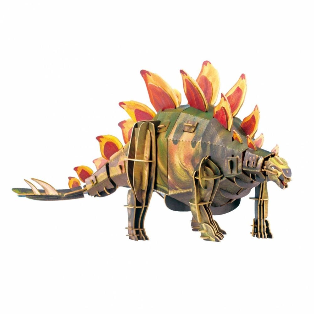Puzzle 3D reglabil, mierEdu, Stegosaurus Deluxe, 154 piese
