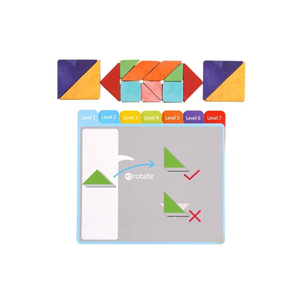 Tangram magnetic, mierEdu, Battle kit