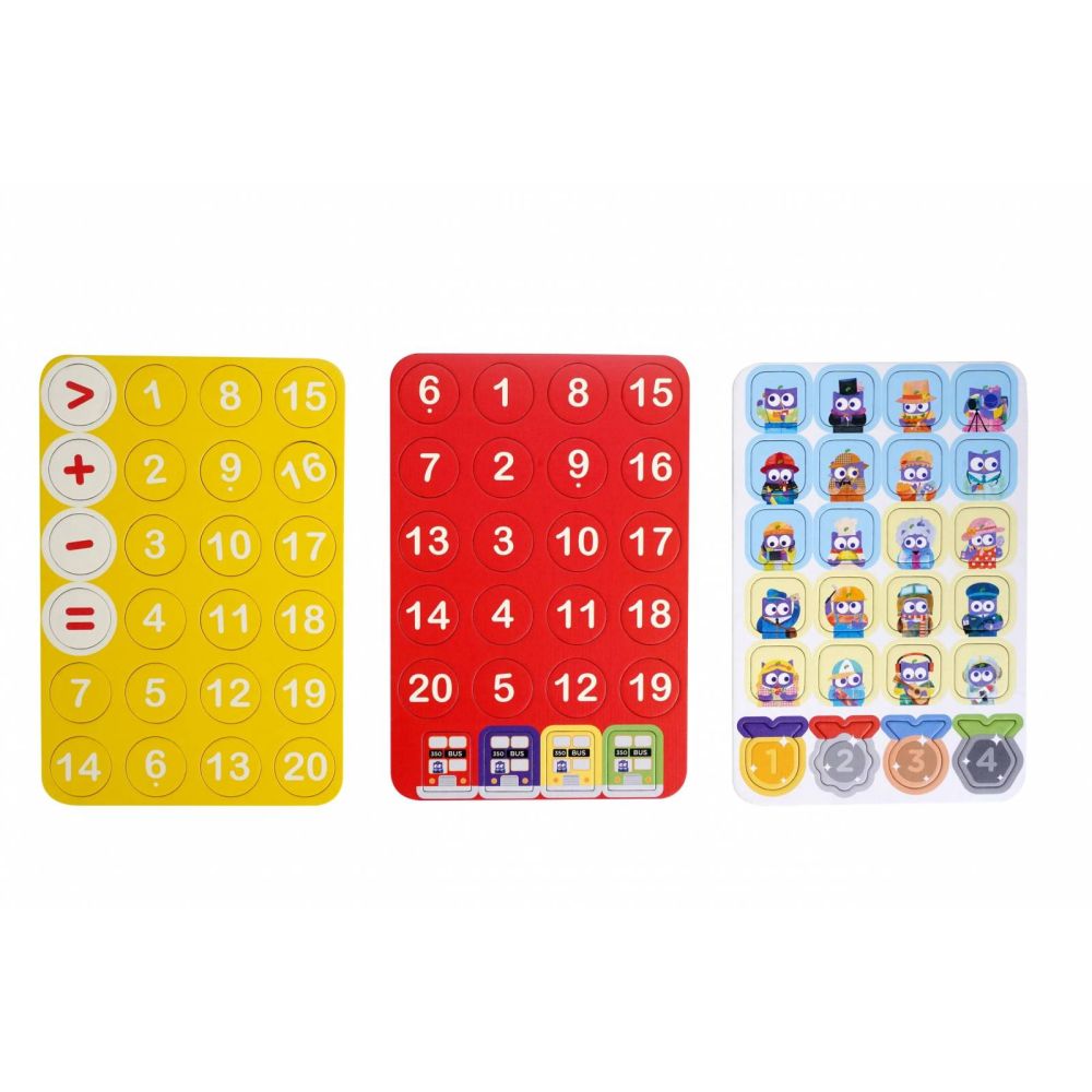 Joc educativ 2 in 1, mierEdu, Autobuzul matematic