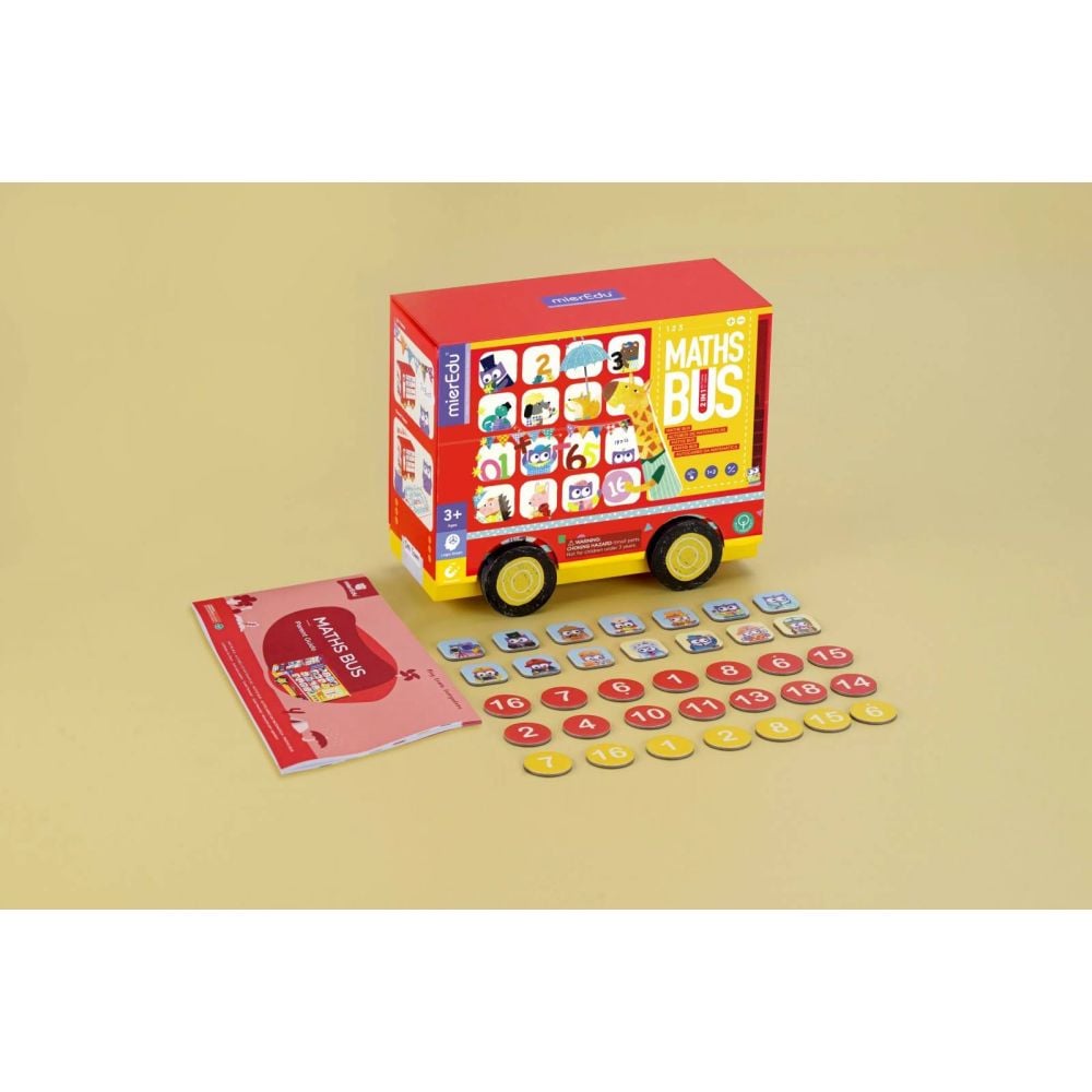 Joc educativ 2 in 1, mierEdu, Autobuzul matematic