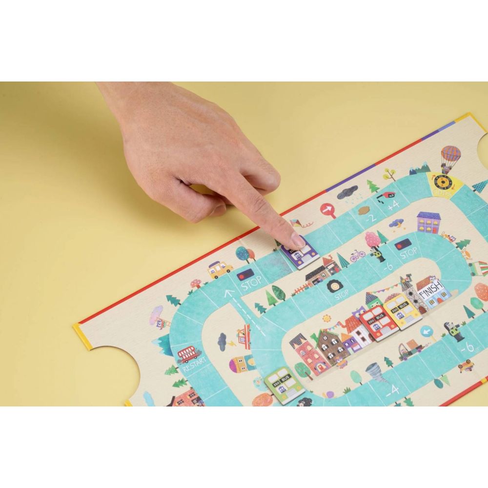 Joc educativ 2 in 1, mierEdu, Autobuzul matematic
