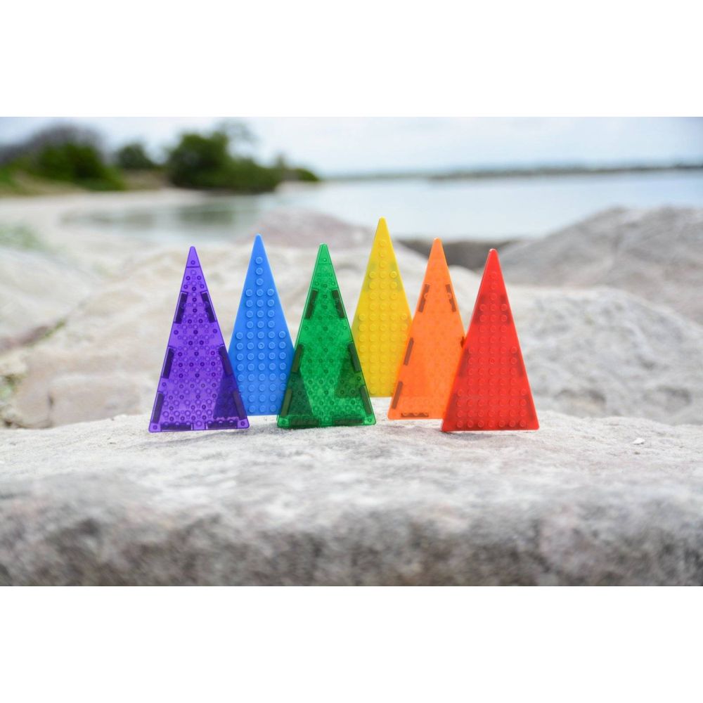 Set magnetic Magbrix, Jolijou, 12 piese triunghi isoscel