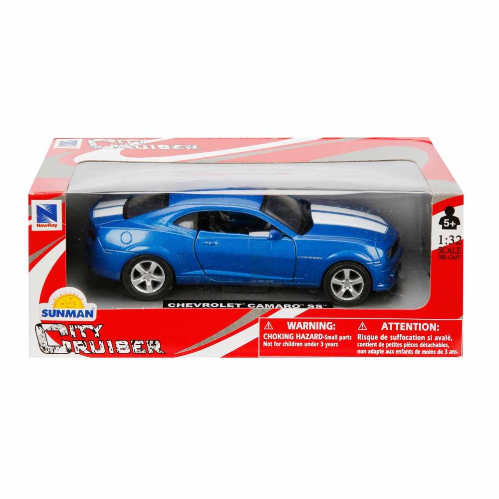 Masina metalica, New Ray, Chevrolet Camaro SS, Albastru, 1:32 | Noriel