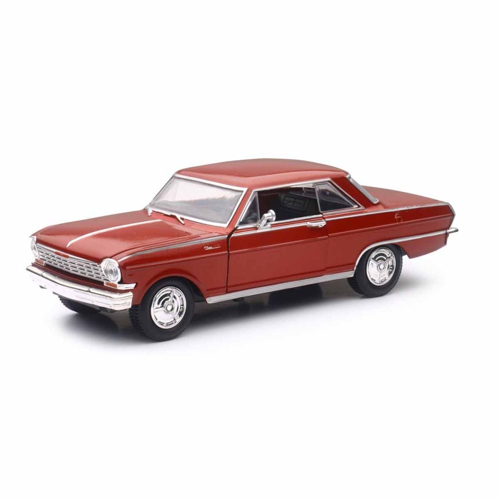 Masina metalica, New Ray, 1964 Chevy Nova SS, 1:25, Rosu