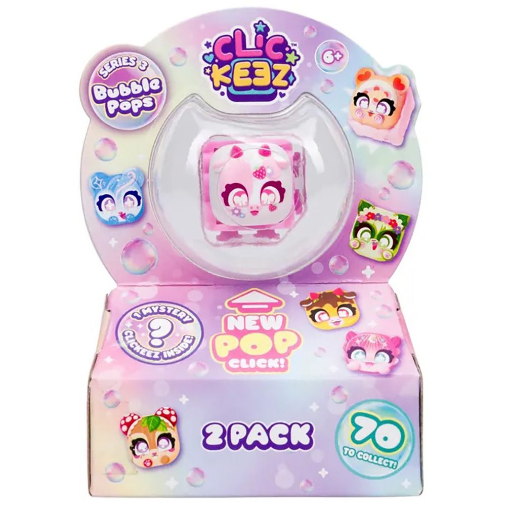 Set de joaca cu taste decorative, Clickeez, Bubble Pops Seria 3, 2 piese