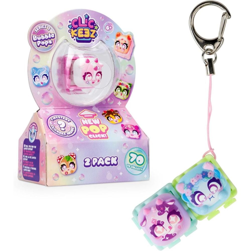 Set de joaca cu taste decorative, Clickeez, Bubble Pops Seria 3, 2 piese
