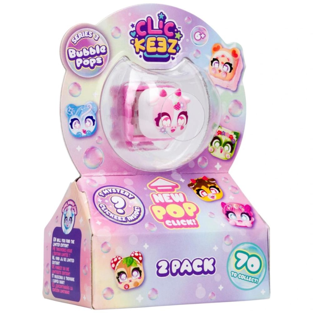 Set de joaca cu taste decorative, Clickeez, Bubble Pops Seria 3, 2 piese
