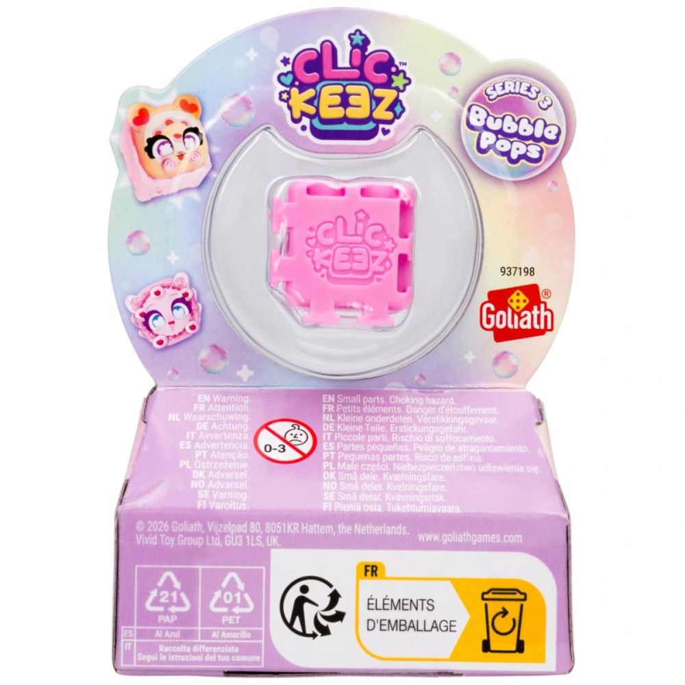 Set de joaca cu taste decorative, Clickeez, Bubble Pops Seria 3, 2 piese