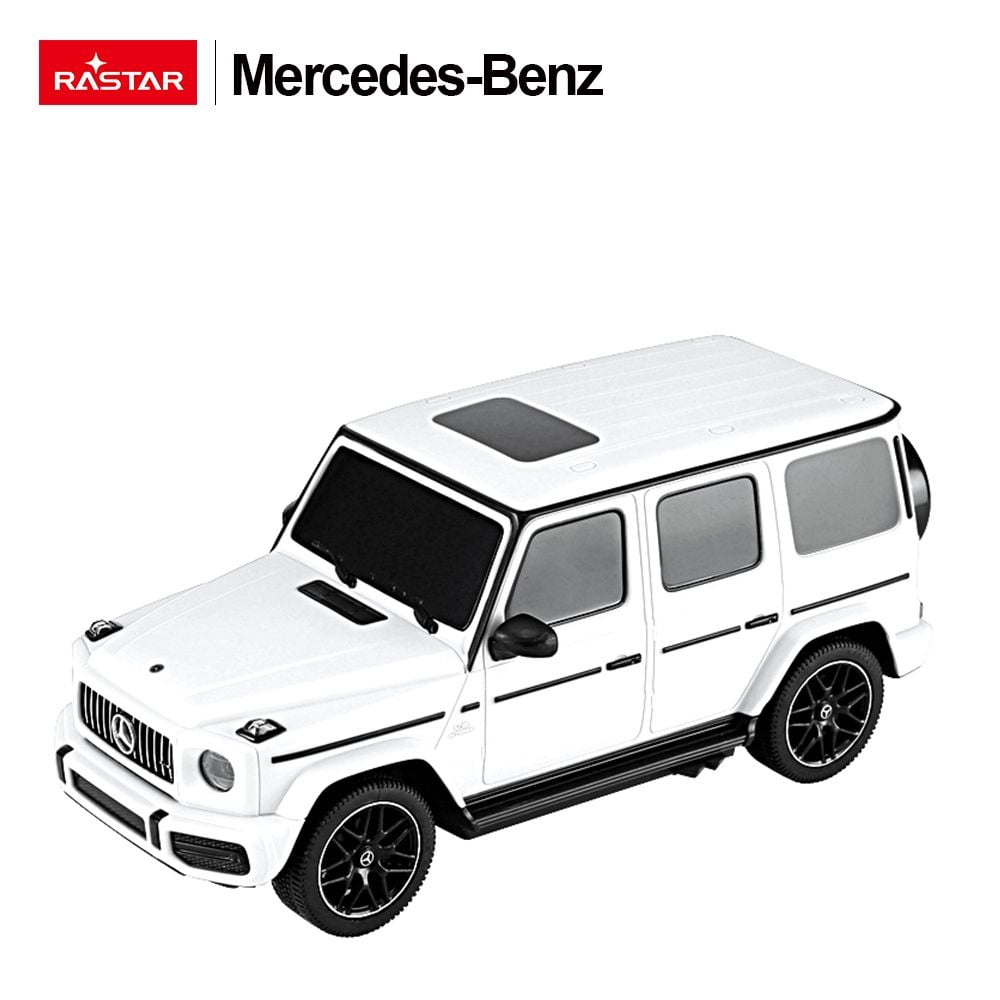 Masinuta cu telecomanda Rastar, Mercedez-Benz G63 AMG, 1:24, Alb