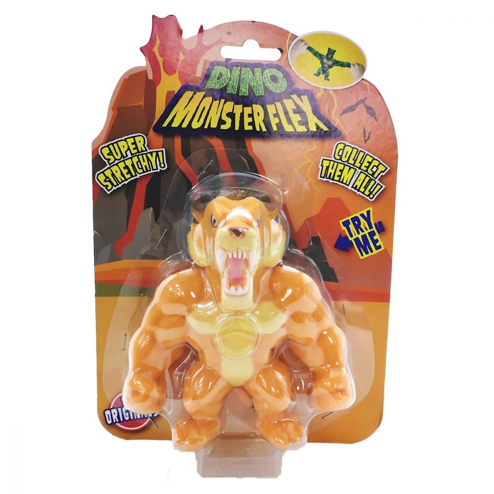 Figurina Monster Flex Dino, Monstrulet care se intinde, Tygro