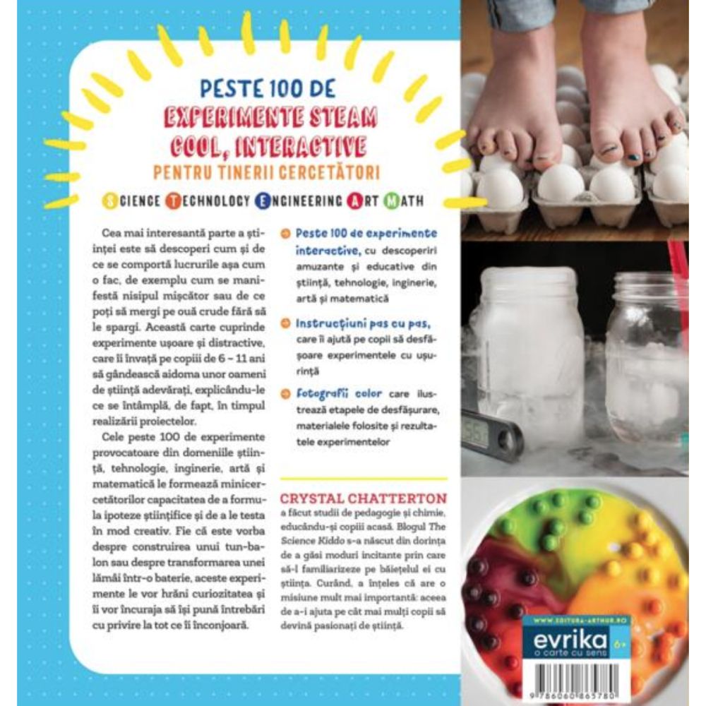 Experimente stiintifice pentru copii, Crystal Chatterton