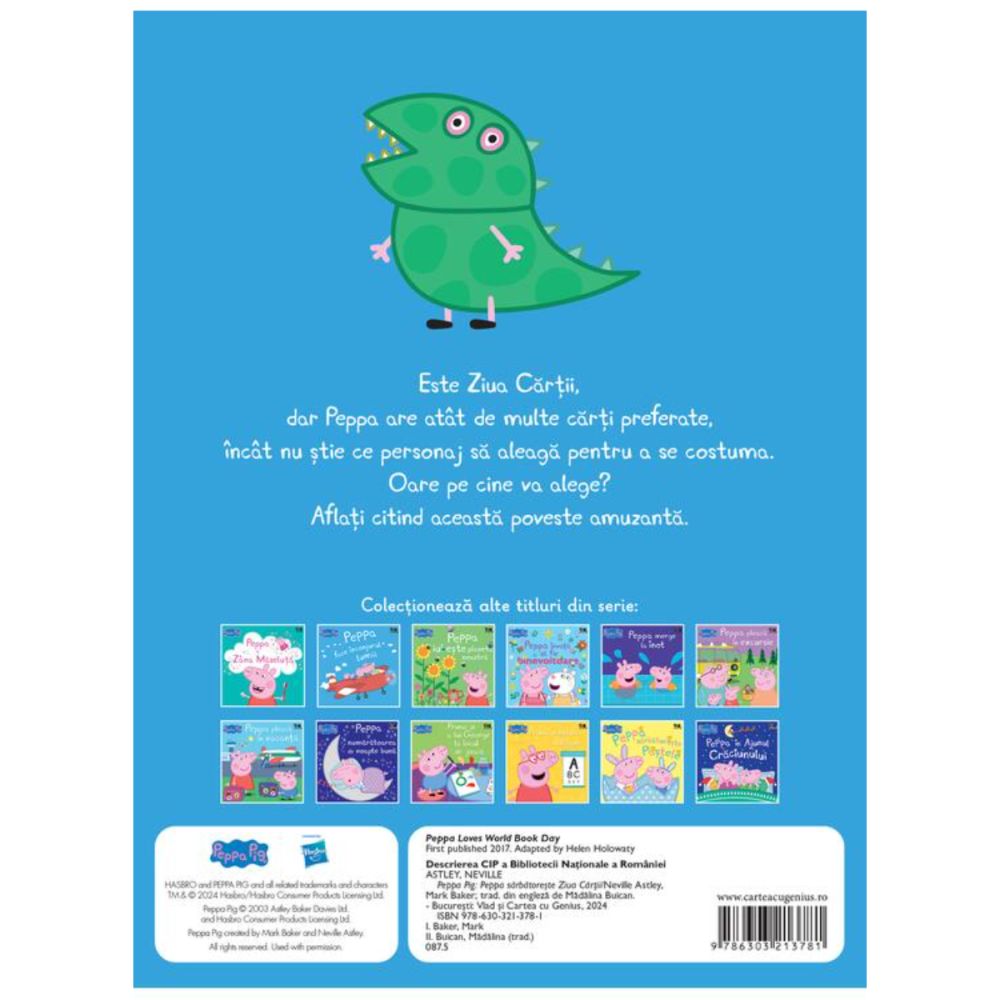 Peppa Pig, Sarbatoreste ziua cartii