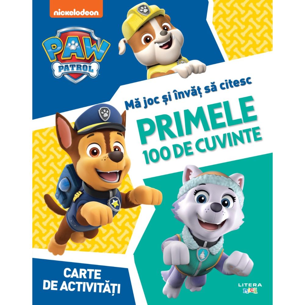 Patrula catelusilor, Ma joc si invat sa citesc, Primele 100 de cuvinte