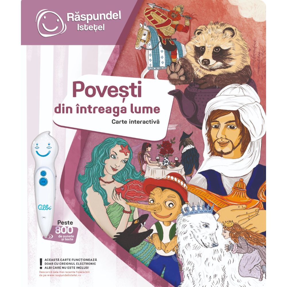 Carte interactiva, Raspundel Istetel, Povesti din intreaga lume