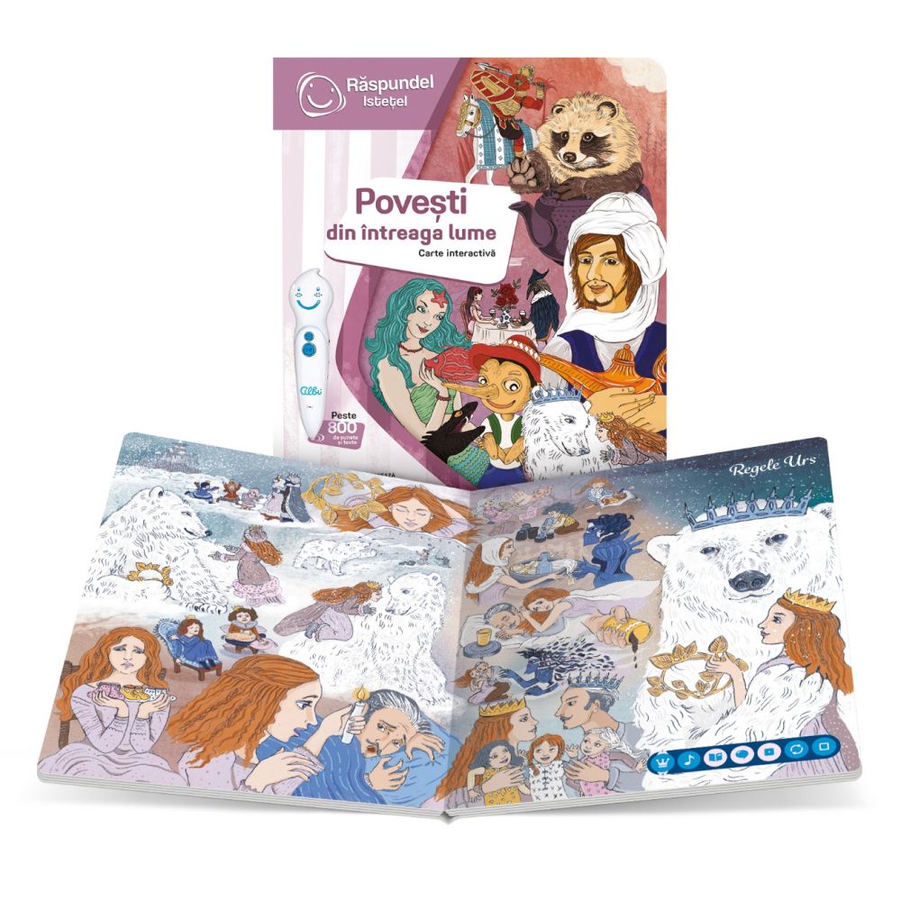 Carte interactiva, Raspundel Istetel, Povesti din intreaga lume