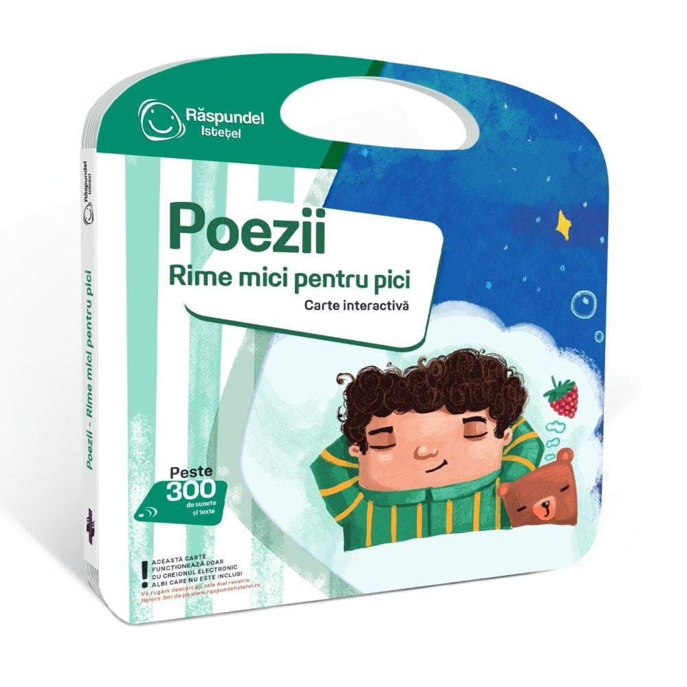Carte interactiva, Raspundel Istetel, Poezii, Rime mici pentru pici