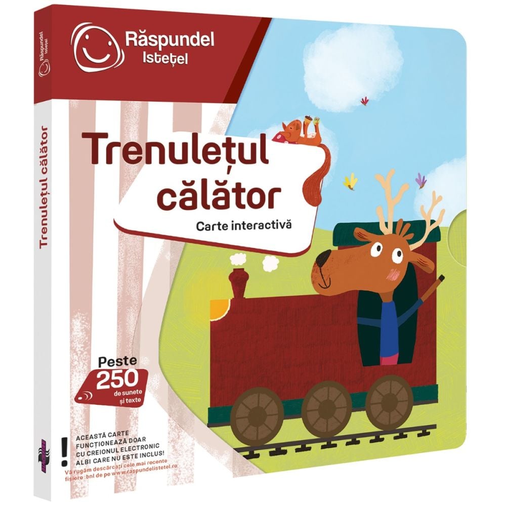 Carte interactiva, Raspundel Istetel, Trenuletul calator