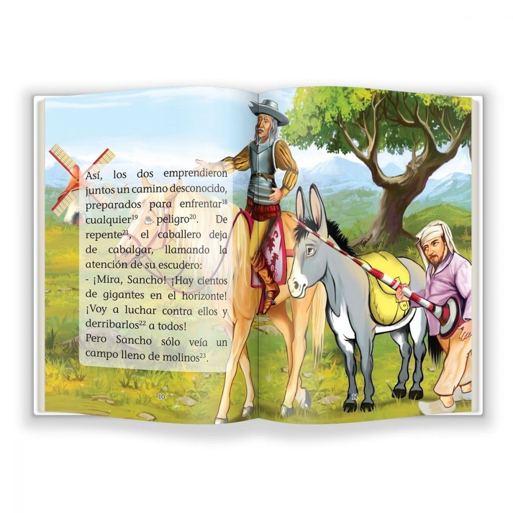 Don Quijote, Invat sa citesc in limba spaniola, Nivelul 1