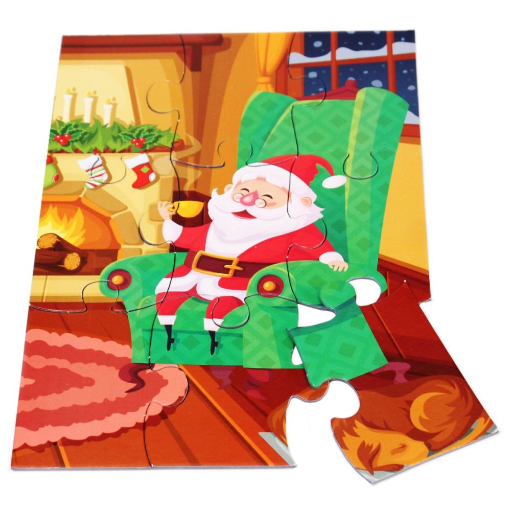 Mos Craciun, Puzzle educativ