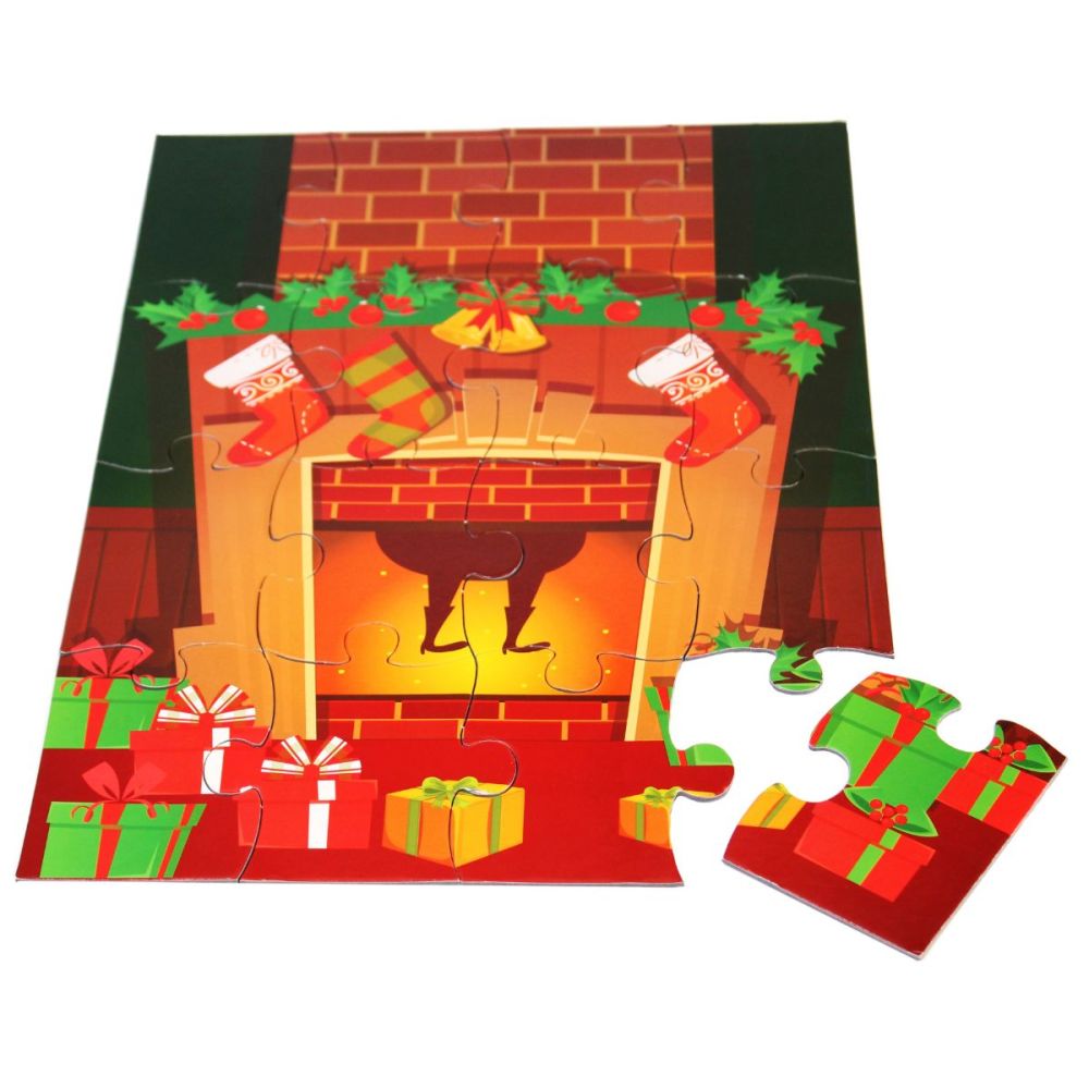 Mos Craciun, Puzzle educativ