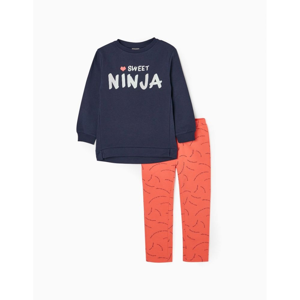 Set bluza cu maneca lunga si pantaloni, Sweet Ninja, Zippy