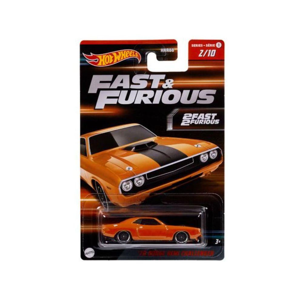 Masinuta Fast and Furious, Hot Wheels, Dodge Hemi Challenger, 1:64, HNR92