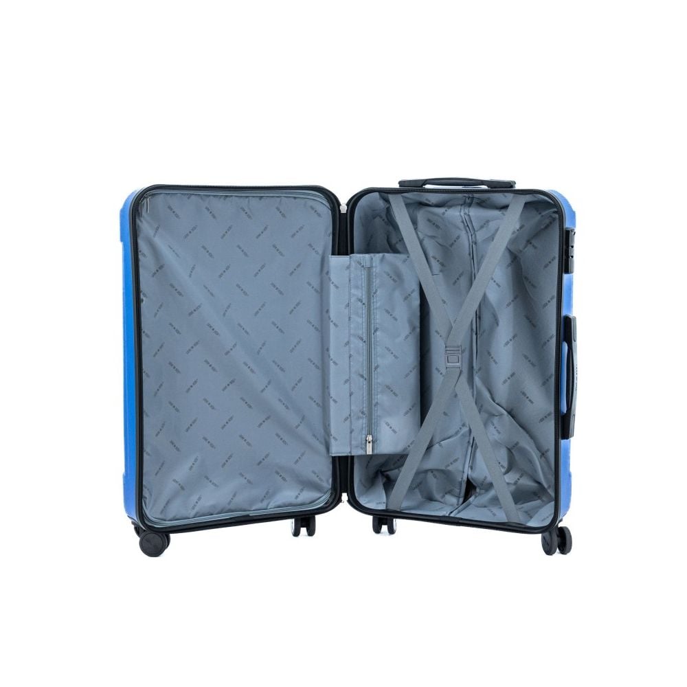 Troler Lamonza Capri, Albastru, 68 x 43 x 25 cm
