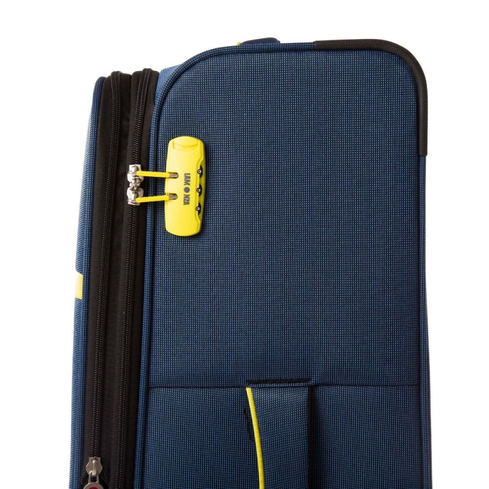 Troler Lamonza Lime, Albastru, 77 cm