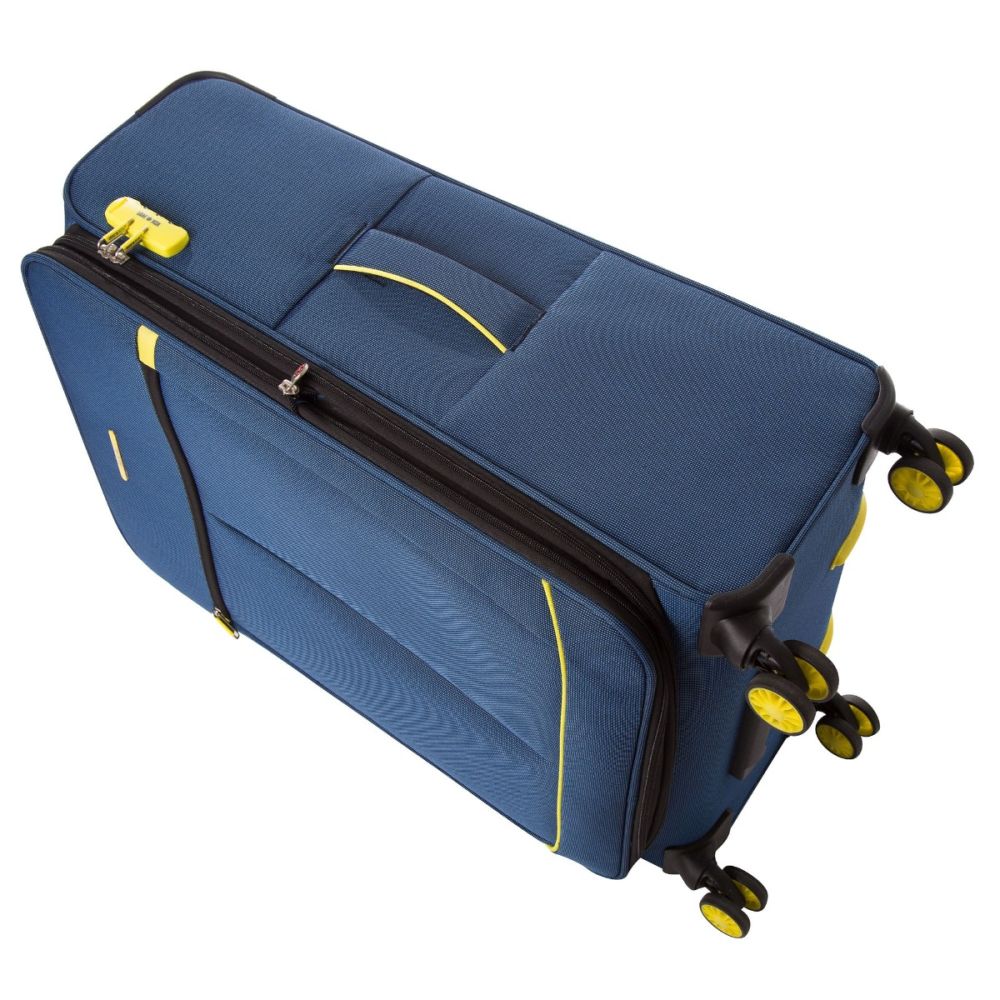 Troler Lamonza Lime, Albastru, 77 cm