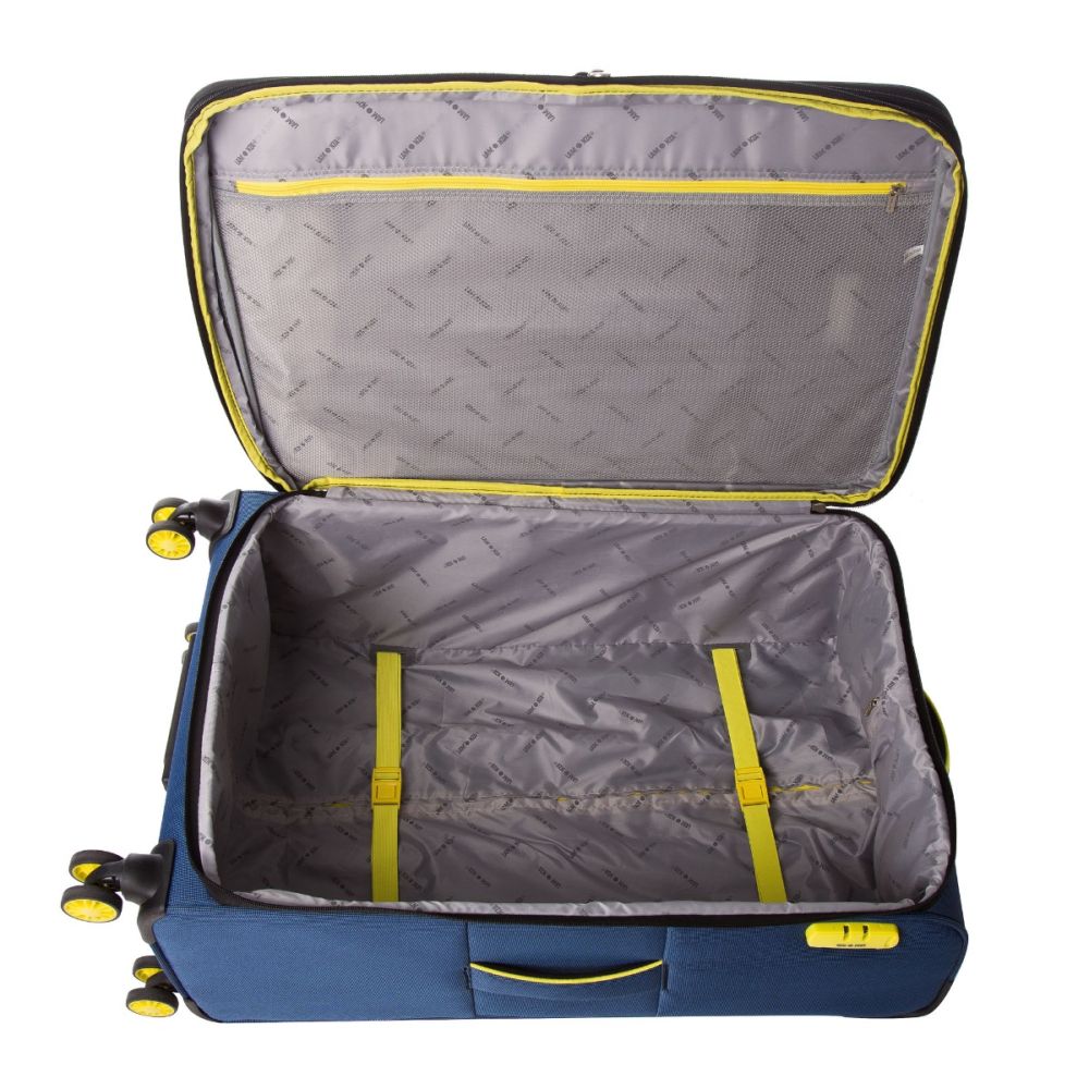 Troler Lamonza Lime, Albastru, 77 cm