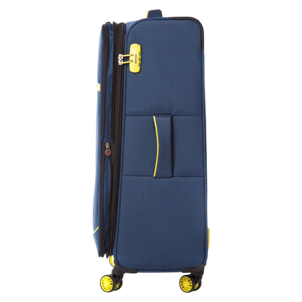 Troler Lamonza Lime, Albastru, 77 cm