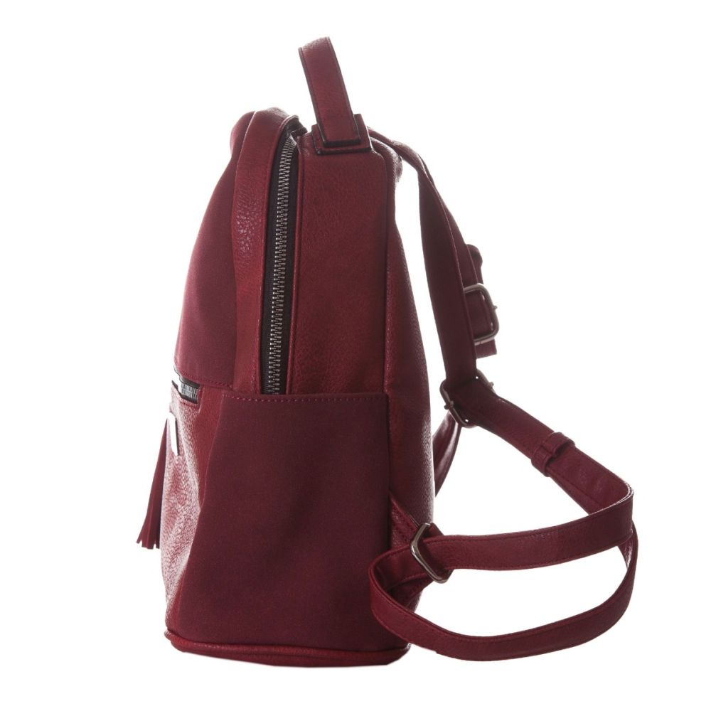 Rucsac dama Lamonza Azalya, Rosu, 30 cm