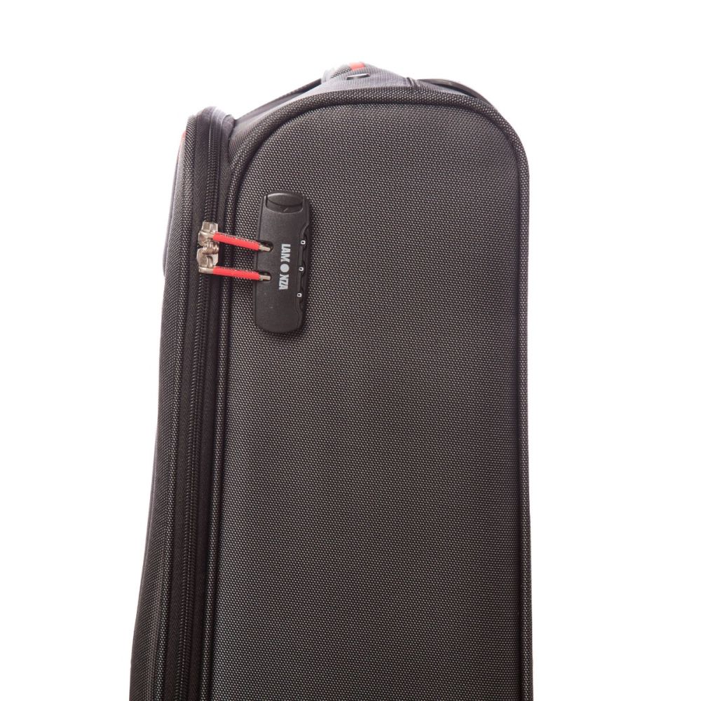 Troler Lamonza Essen, Gri cu Rosu, 55 x 36 x 22 cm