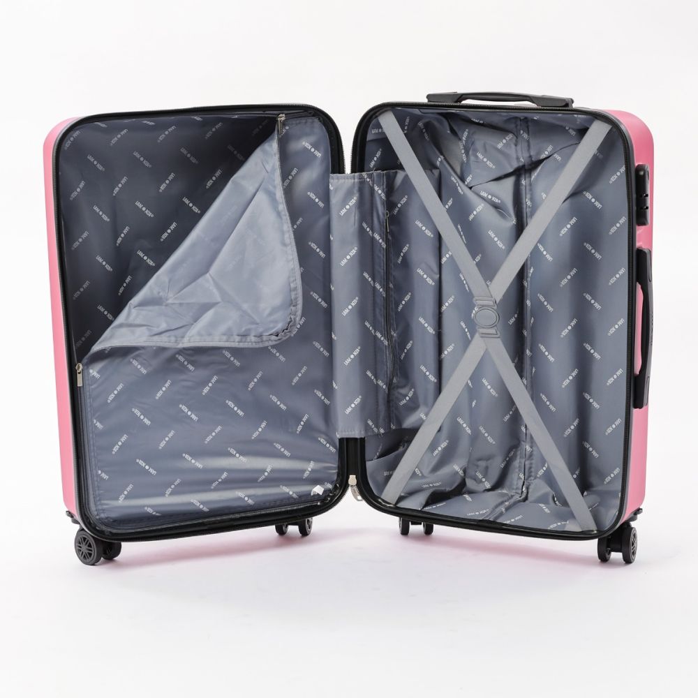 Troler Lamonza Melody, roz, 67 x 44 x 28 cm