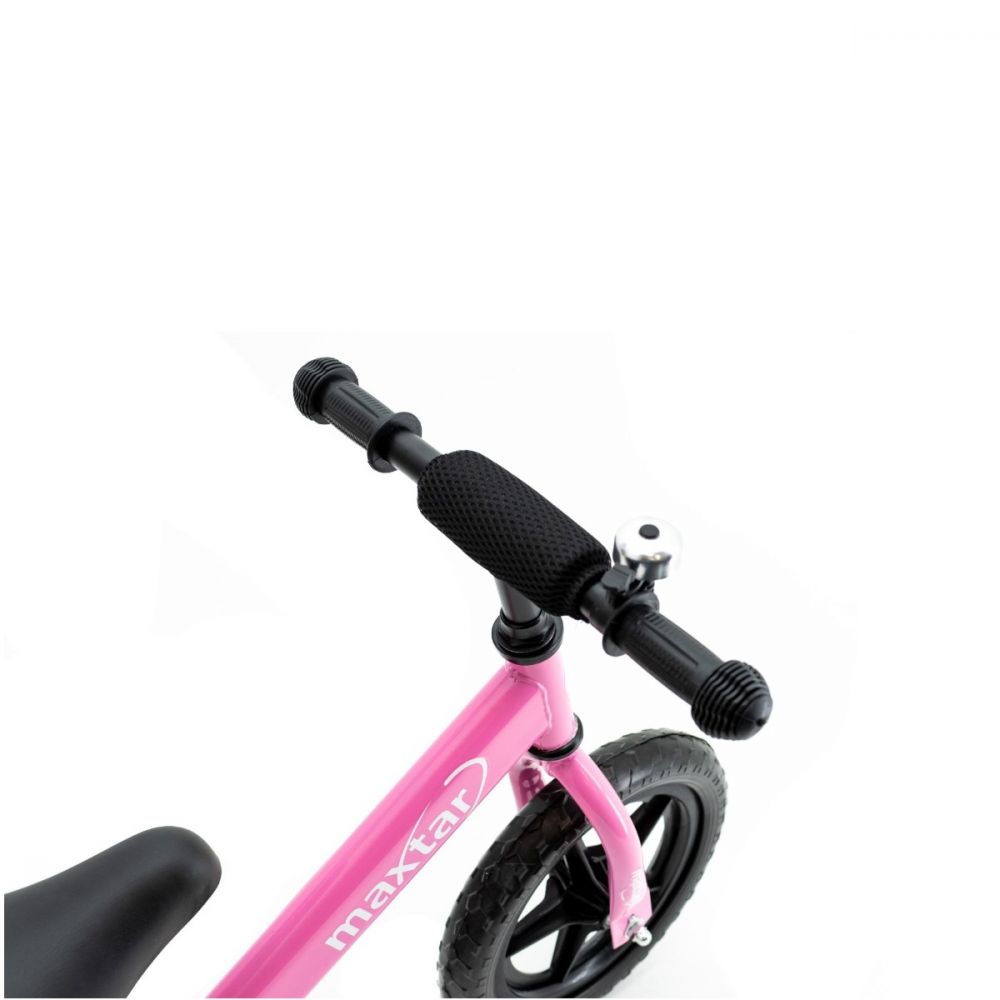 Bicicleta fara pedale Maxtar Sebra, Roz, 12 inch