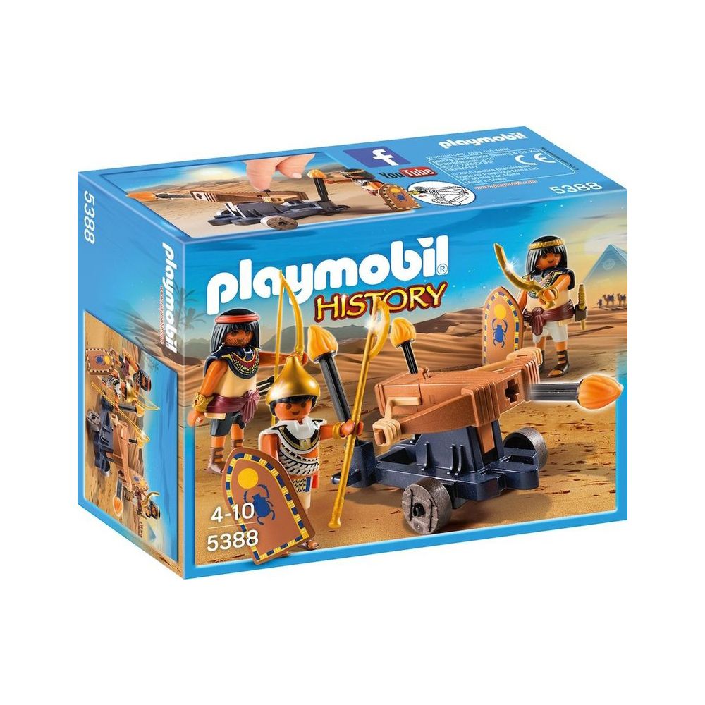 Achievable Adulthood player Set figurine Playmobil History - Soldati Egipteni cu balista | Noriel
