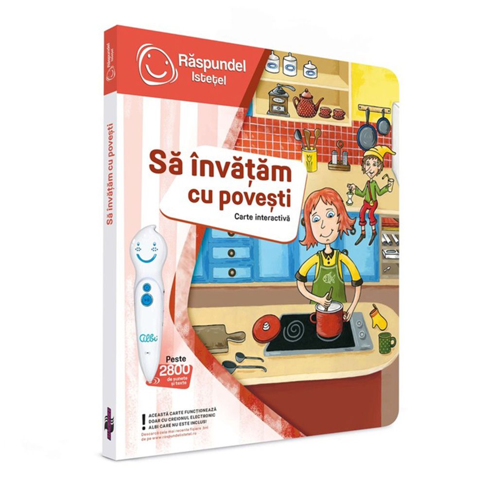 Carte interactiva si creion, Raspundel Istetel, Sa invatam cu povesti