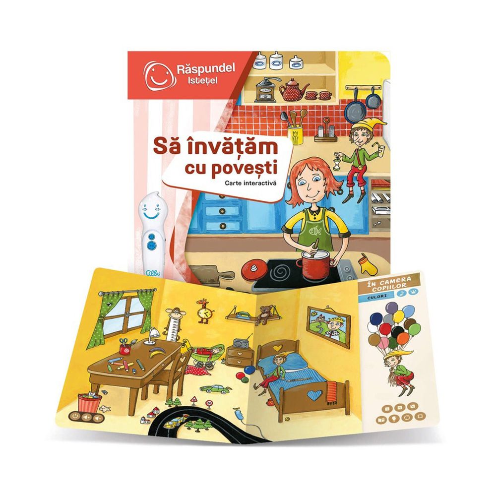 Carte interactiva si creion, Raspundel Istetel, Sa invatam cu povesti