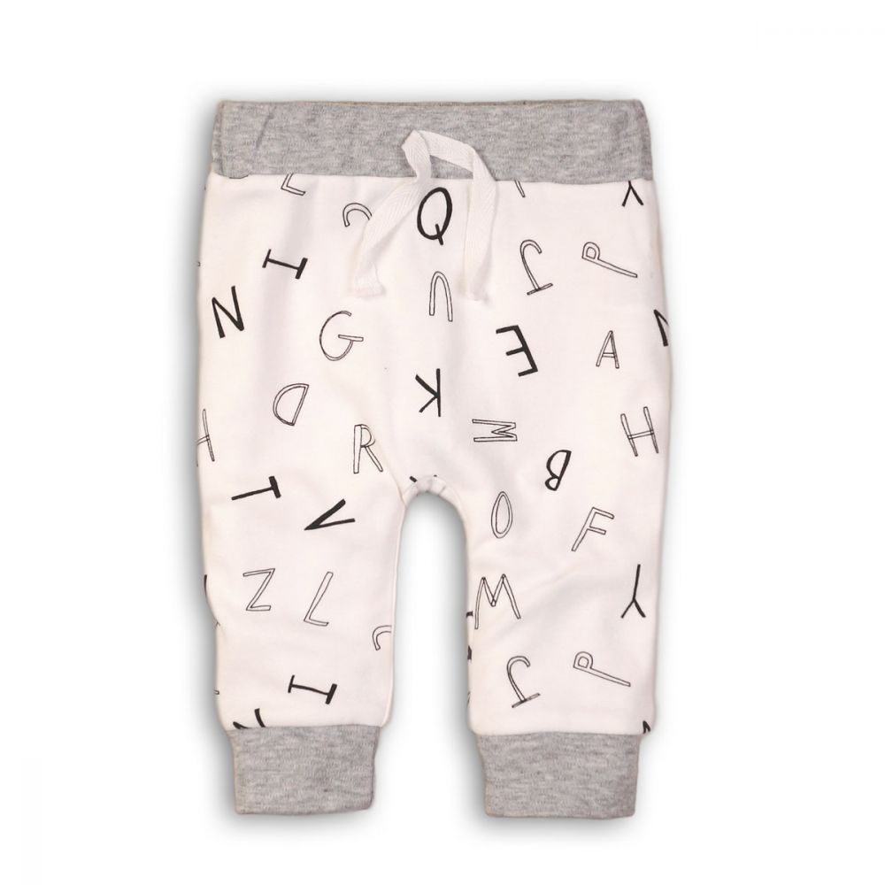 Colanti bebe cu litere alfabet imprimate Minoti Alphabet
