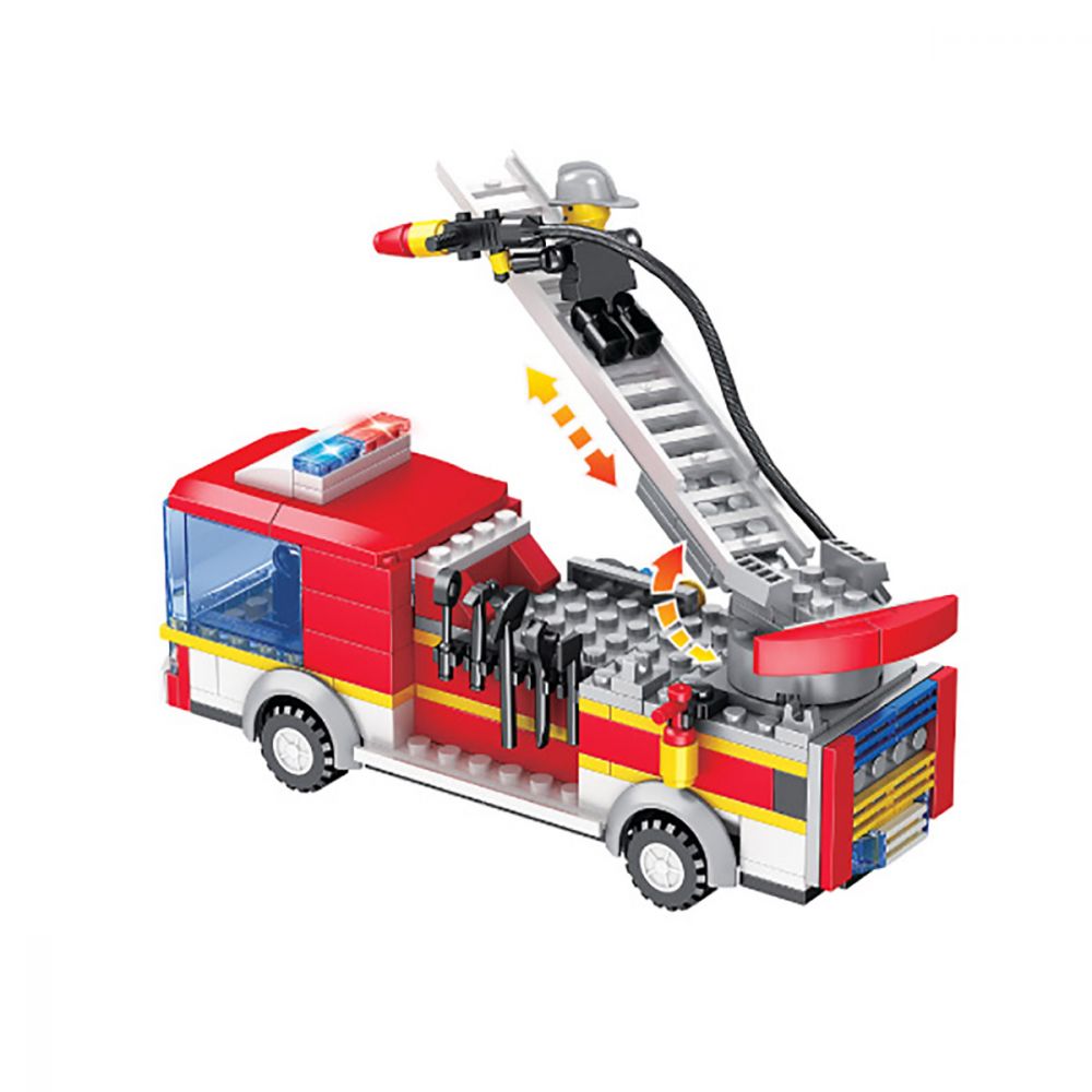 Jucarie de constructie Micul Constructor - Masina de pompieri