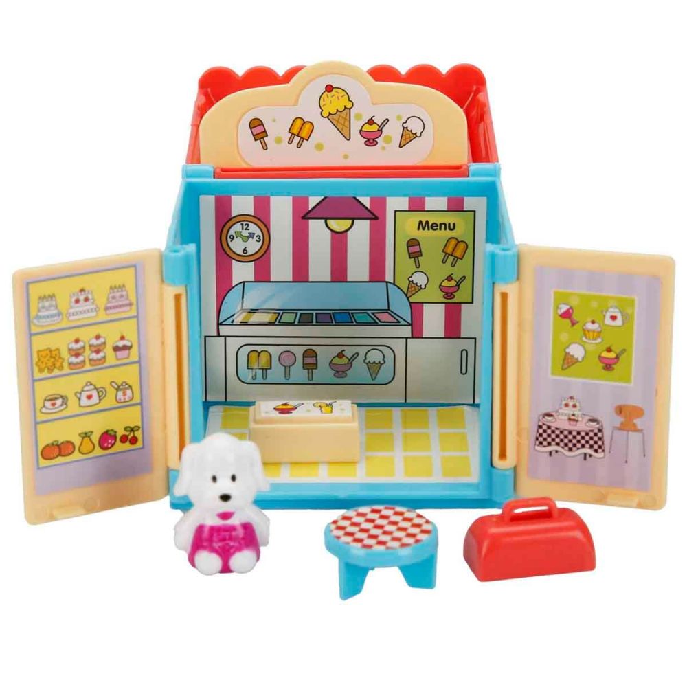 Set mini casuta cu animalut si accesorii