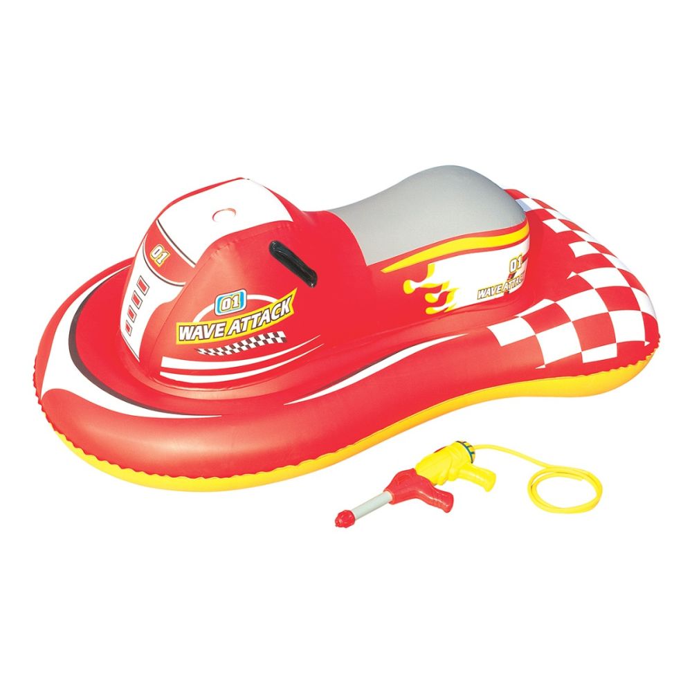 Saltea gonflabila SkiJet + pistol cu apa Bestway Wave Attack, 140 x 84 cm