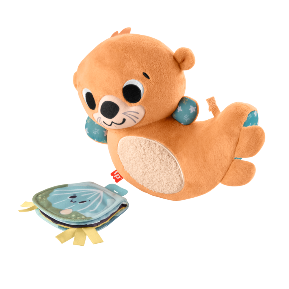 Jucarie de plus 2 in 1, Fisher Price, Vidra Rockin Tummy Time, HXG96