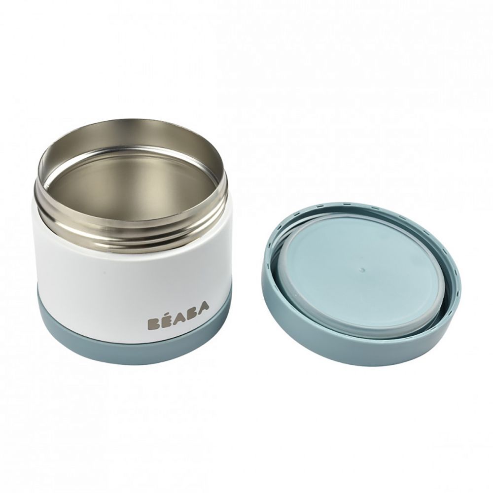 Termos alimente Beaba Thermo-Portion, 500 ml, White/Blue